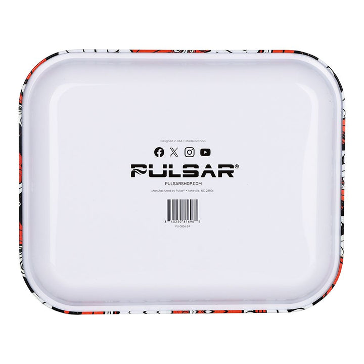 Pulsar Design Series Large Rolling Tray - Interlocking Lizards / 13"x11"