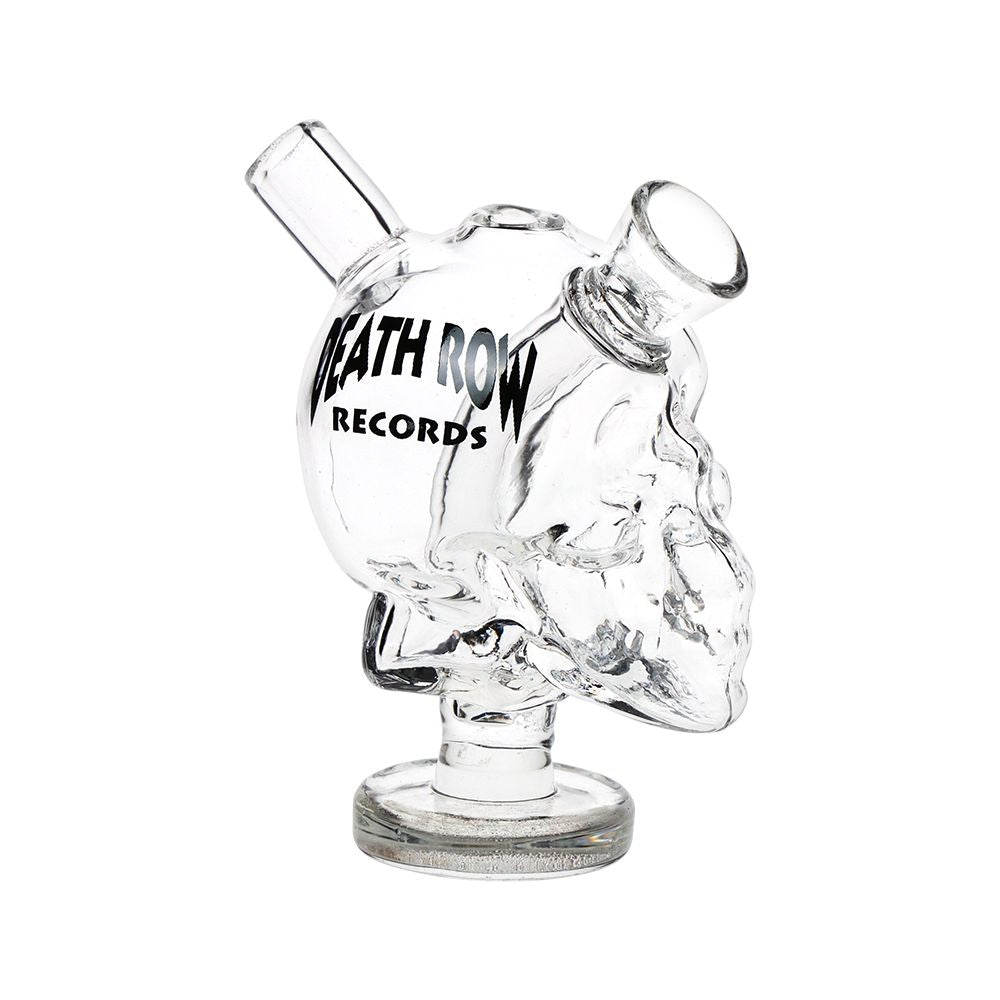 Death Row Records Skull Glass Blunt Bubbler | 2.75" by Gift Guru | BDDbrands