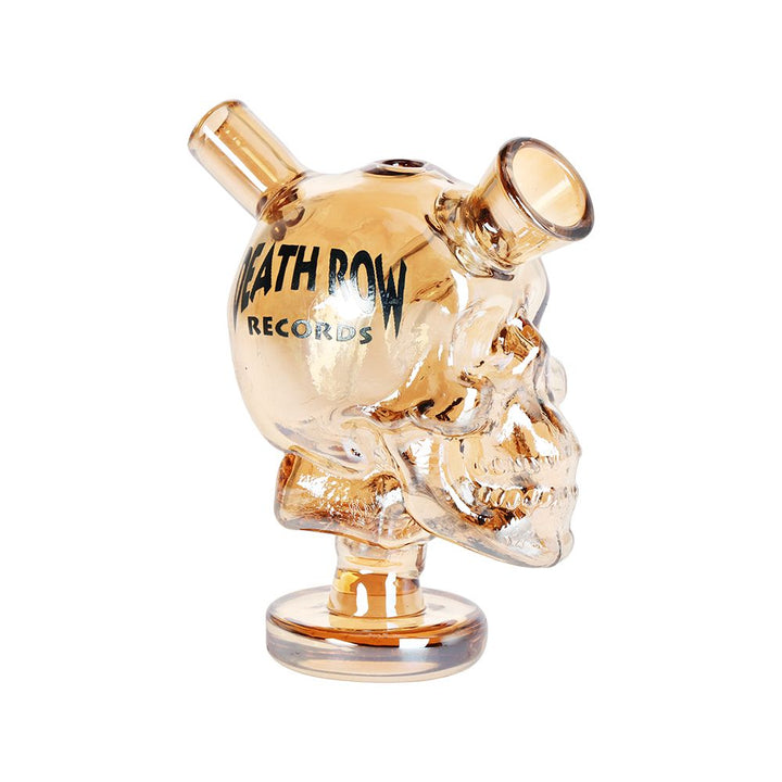 Death Row Records Skull Glass Blunt Bubbler | 2.75" - view 3 | BDDbrands