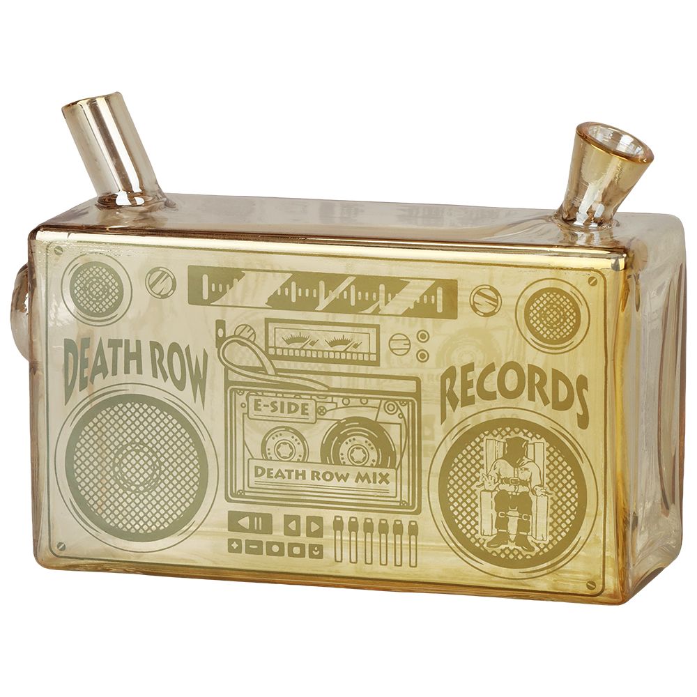 Death Row Records Boom Box Glass Blunt Bubbler | 5" by Gift Guru | BDDbrands