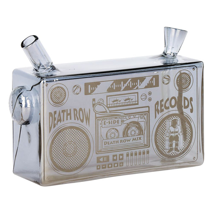 Death Row Records Boom Box Glass Blunt Bubbler | 5" - view 2 | BDDbrands