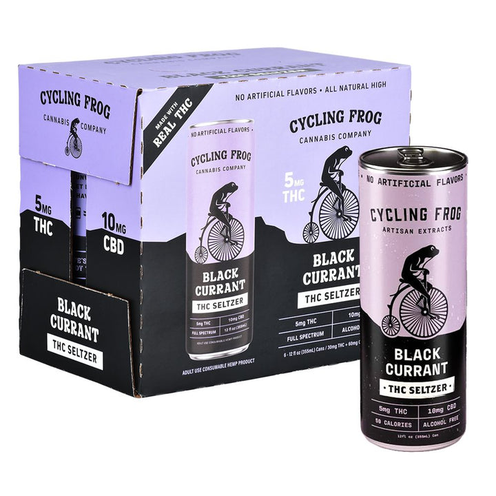 Cycling Frog THCa Seltzer | 12oz | 5mg THCa / 10mg CBD | 6ct Box