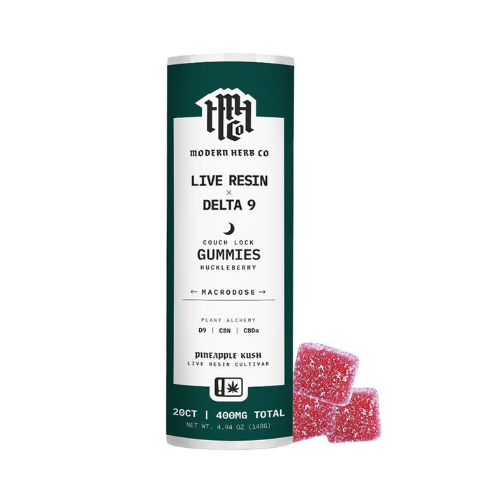 Modern Herb Co Live Resin Delta 9 Macrodose Gummies | 400mg | 20pc | 6pk Display
