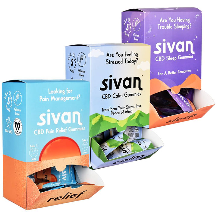 Sivan CBD Blend Gummies | 625mg | 5pc | 10pk Display