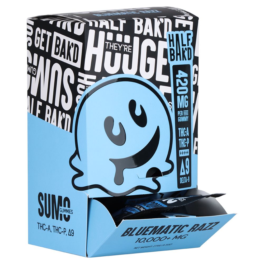 Half Bak'd Sumo THCA, THCP & D8 Gummies | 840mg | 2pc | 30pk Display