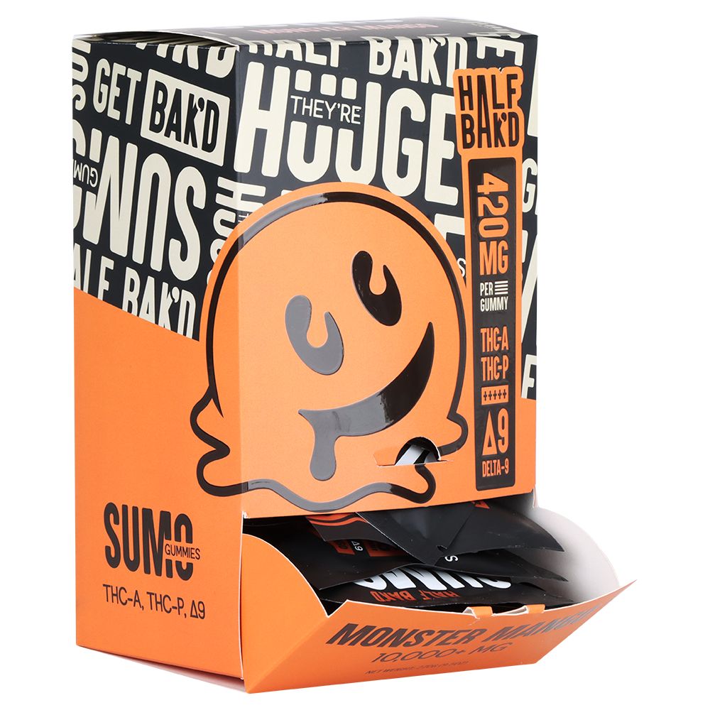 Half Bak'd Sumo THCA, THCP & D8 Gummies | 840mg | 2pc | 30pk Display