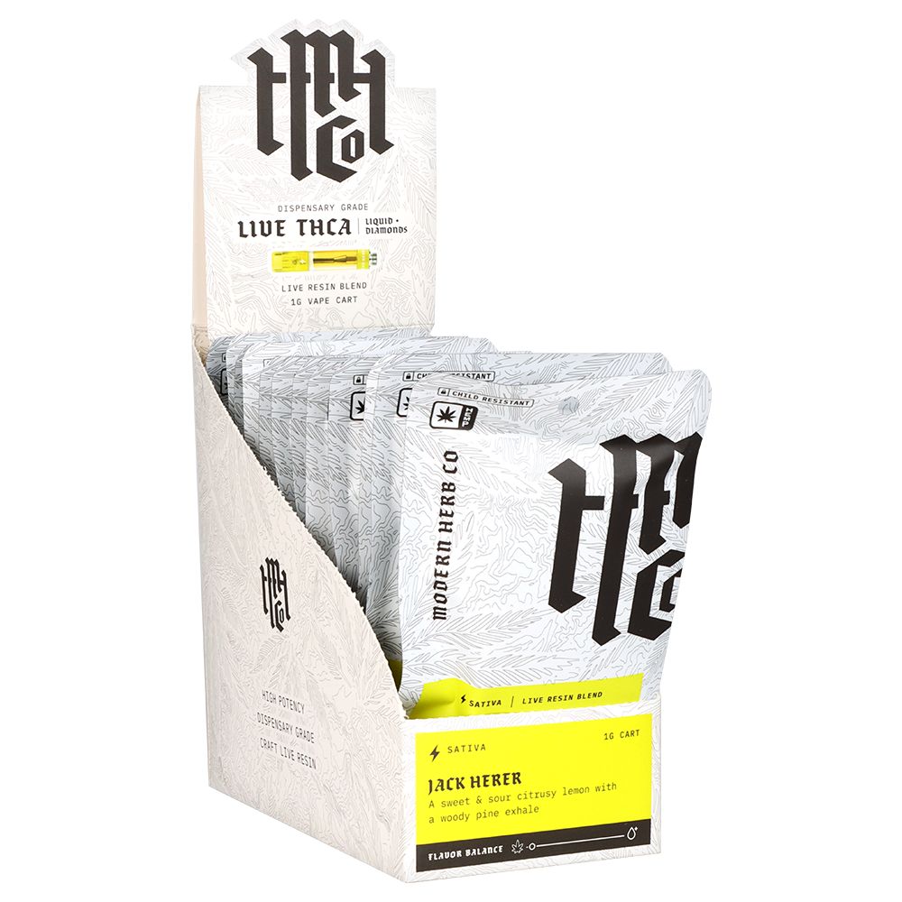 12CT DISPLAY - Modern Herb Co Liquid Diamonds THCA Cartridge - 1g