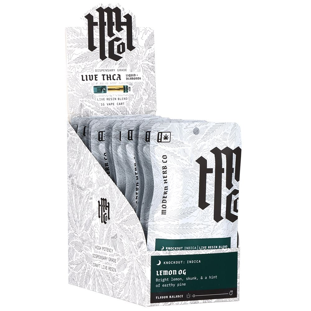 12CT DISPLAY - Modern Herb Co Liquid Diamonds THCA Cartridge - 1g