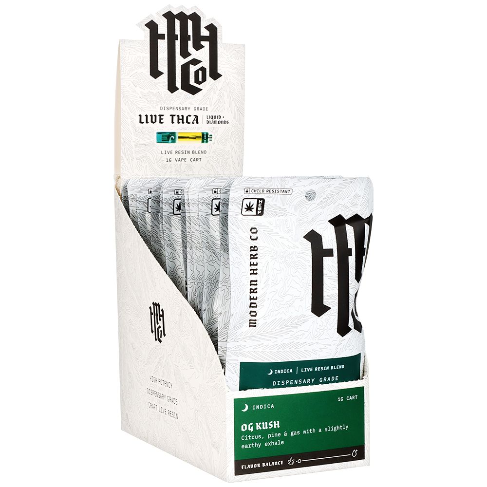 12CT DISPLAY - Modern Herb Co Liquid Diamonds THCA Cartridge - 1g