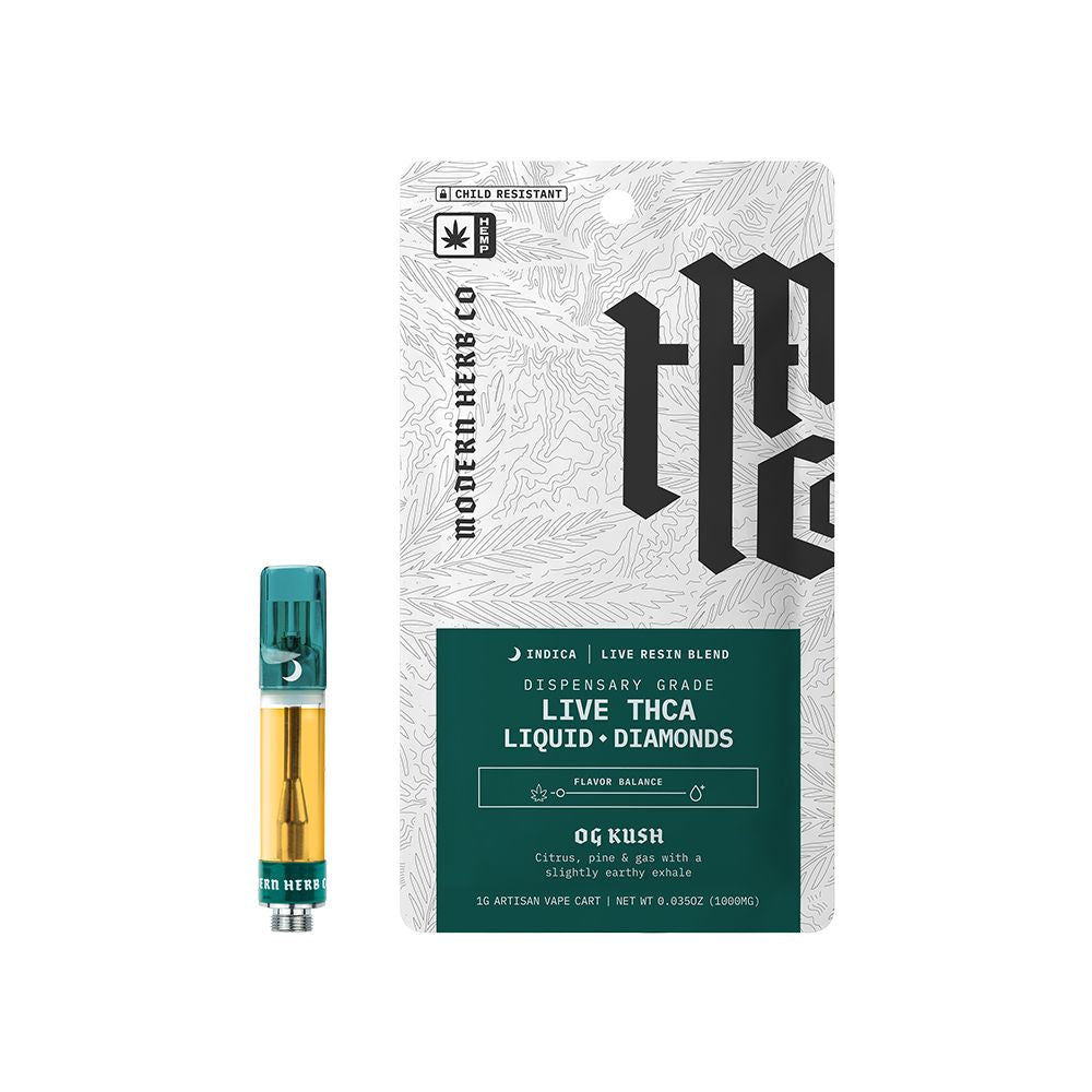 12CT DISPLAY - Modern Herb Co Liquid Diamonds THCA Cartridge - 1g