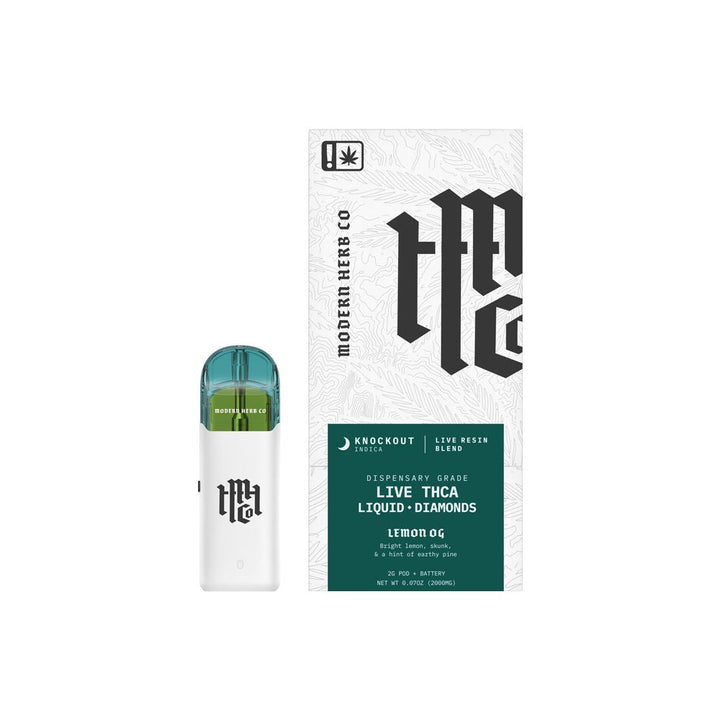 6CT DISPLAY - Modern Herb Co Liquid Diamonds THCA Pod Starter Kit - 2g