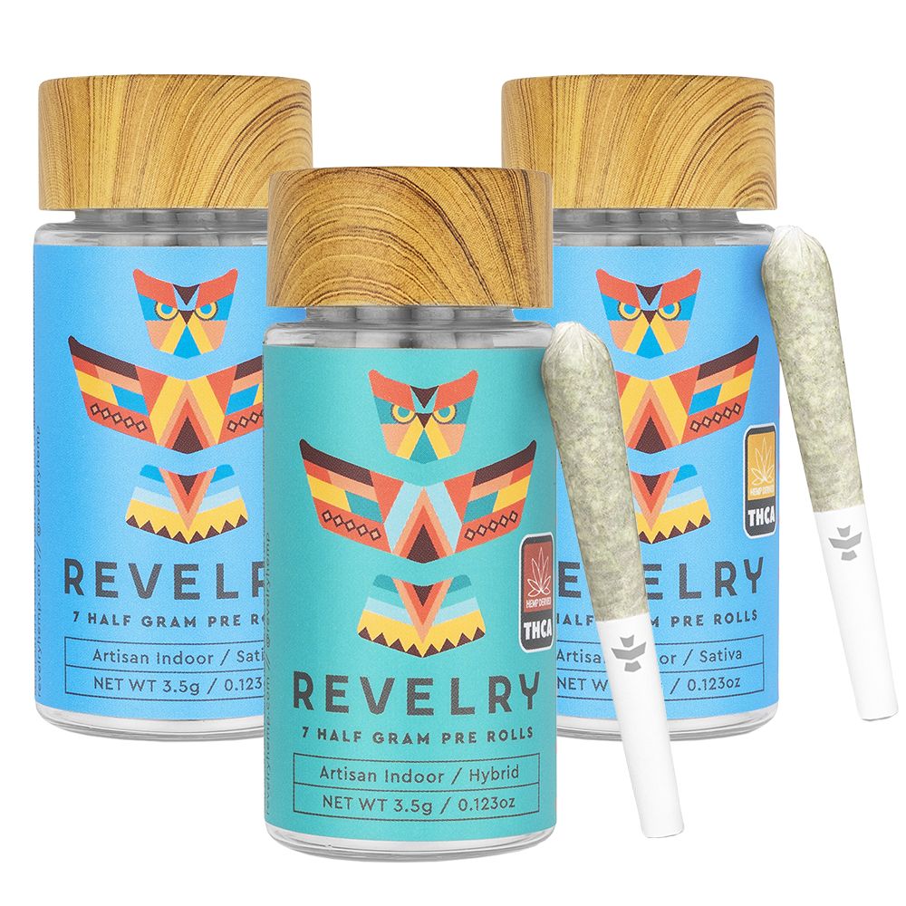 Revelry Premium Indoor THCA Pre-Rolls | 0.5g | 7pc Pack