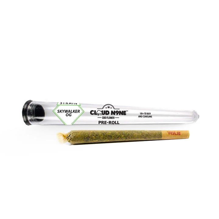 Cloud N9ne CBD Flower: Pre-Roll - Strain: SkyWalker OG (Indoor)