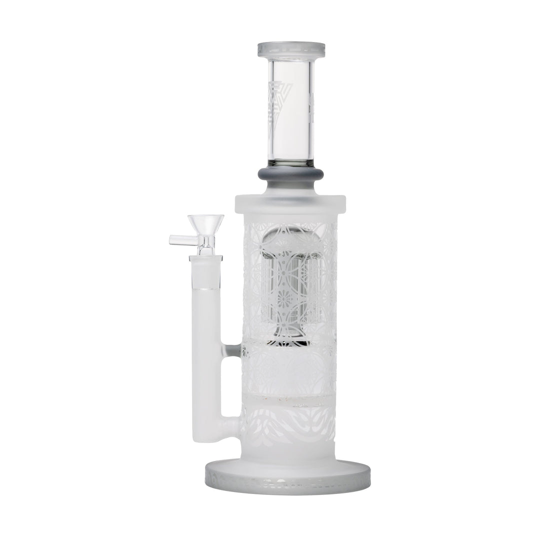 Human Grade Sacred Straight Sandblasted Glass Water Pipe by Human Grade | BDDbrands
