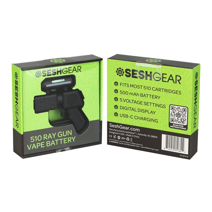 Seshgear Ray Gun 510 Variable Voltage Vape Battery | 500mah