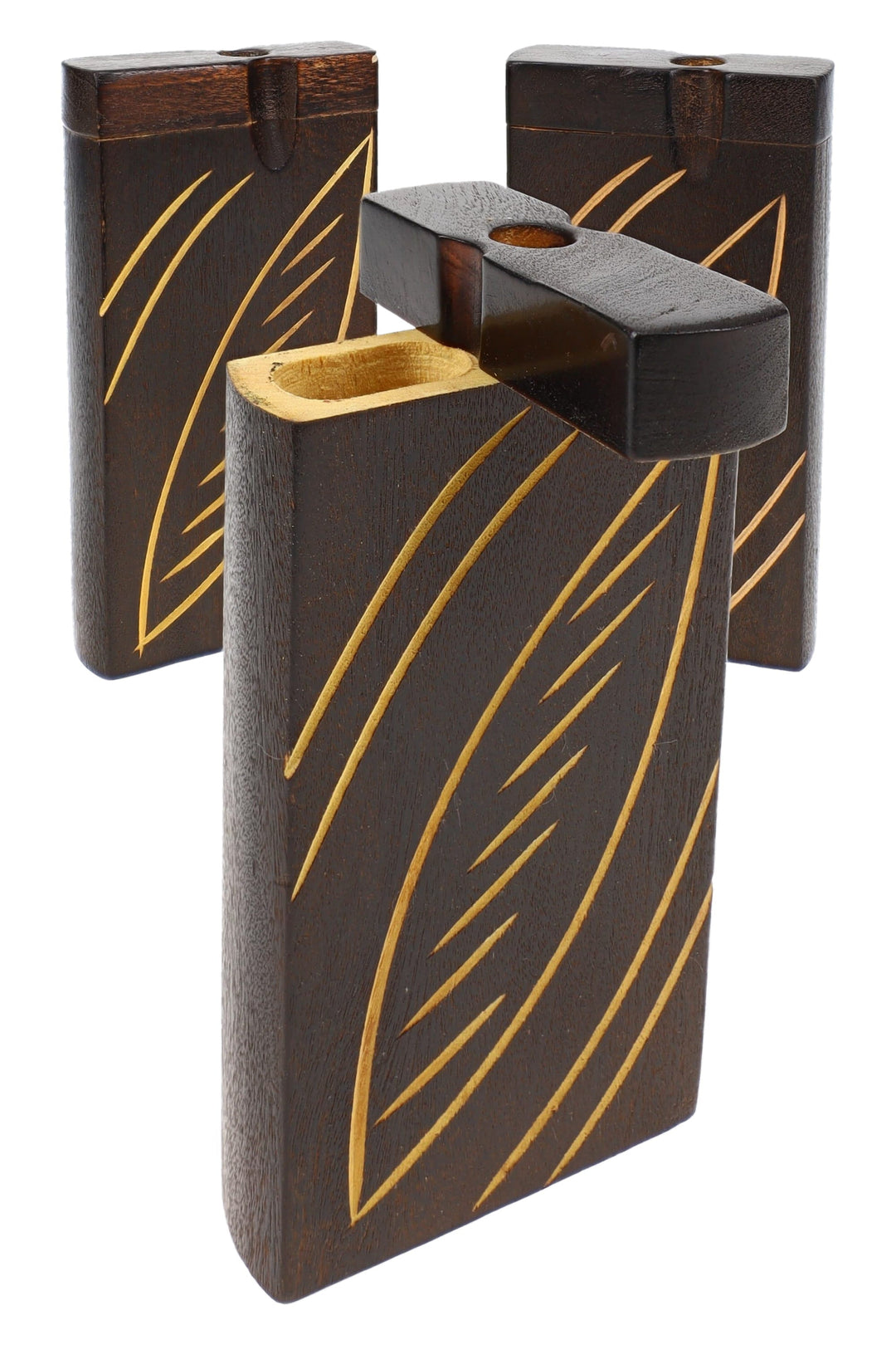 Burned Wood Dugout “Night Lattice” – 4″ – Assorted - view 6 | BDDbrands