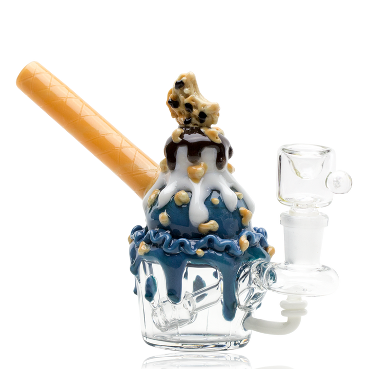 Empire Glassworks “Cookie Monster Sundae” Glass Nano Rig – 8″ – US-Made