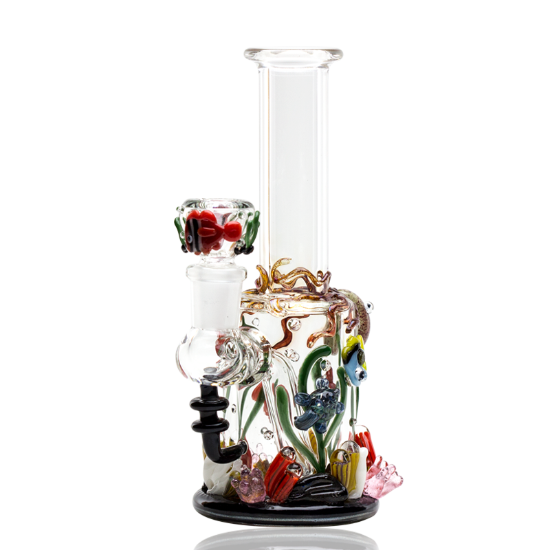 Empire Glassworks “Under the Sea” Glass Mini Rig – 7″ – US-Made