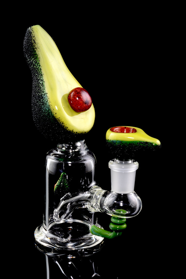 Empire Glassworks “Avocadope” Glass Mini Rig – 7″ – US-Made