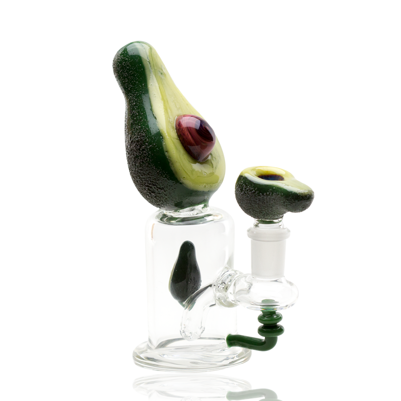 Empire Glassworks “Avocadope” Glass Mini Rig – 7″ – US-Made