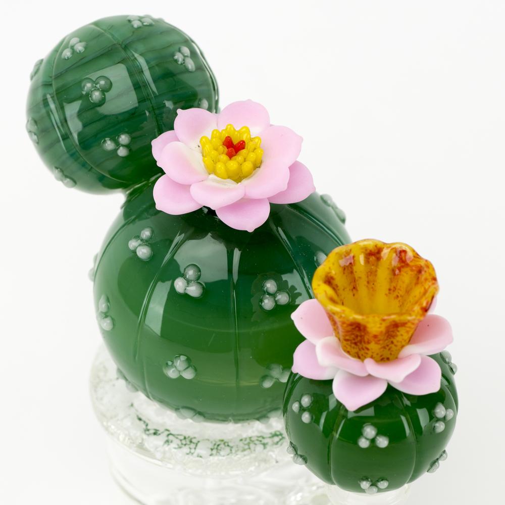 Empire Glassworks “Peyote Flower” Glass Mini Rig – 6″ – US-Made