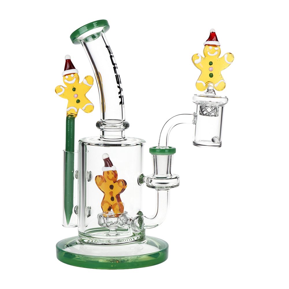 Pulsar Holidaze Series Glass Dab Rig Set | 8.25" | 14mm F - view 4 | BDDbrands