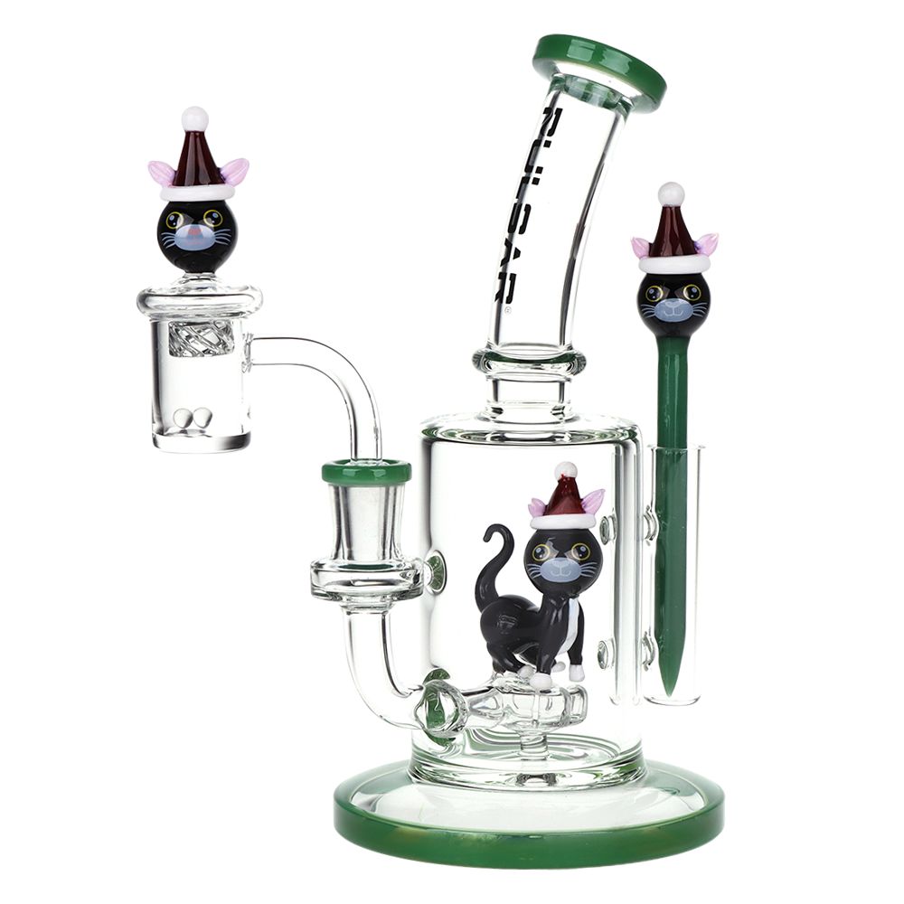 Pulsar Holidaze Series Glass Dab Rig Set | 8.25" | 14mm F - view 2 | BDDbrands