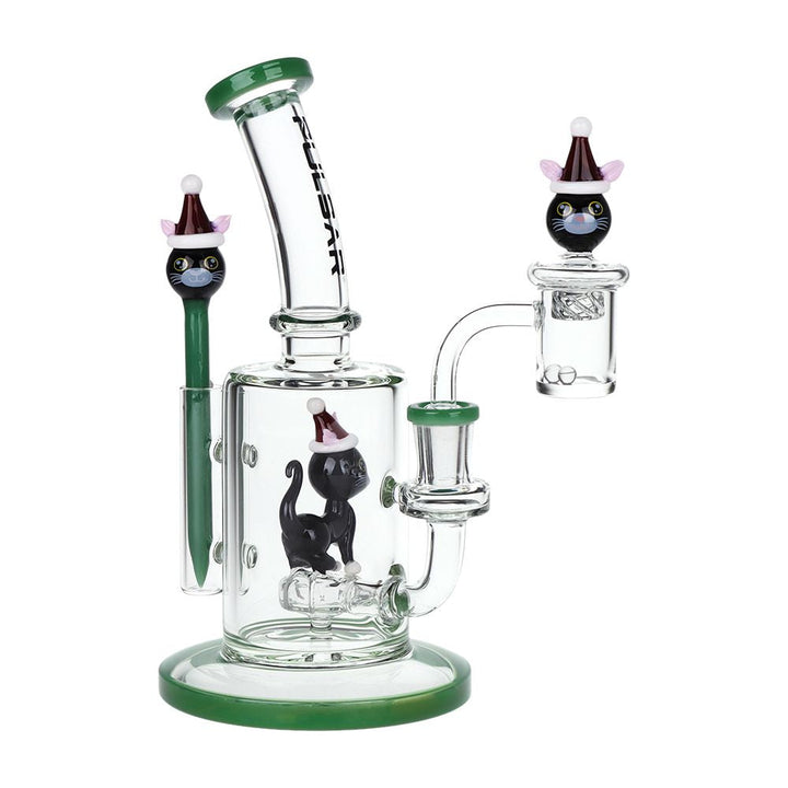 Pulsar Holidaze Series Glass Dab Rig Set | 8.25" | 14mm F - view 6 | BDDbrands