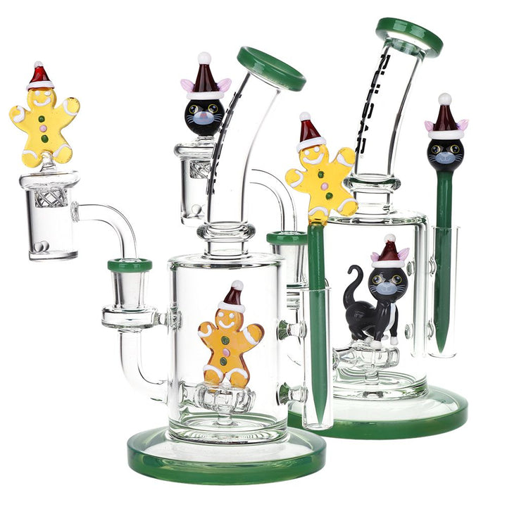 Pulsar Holidaze Series Glass Dab Rig Set | 8.25" | 14mm F - view 3 | BDDbrands