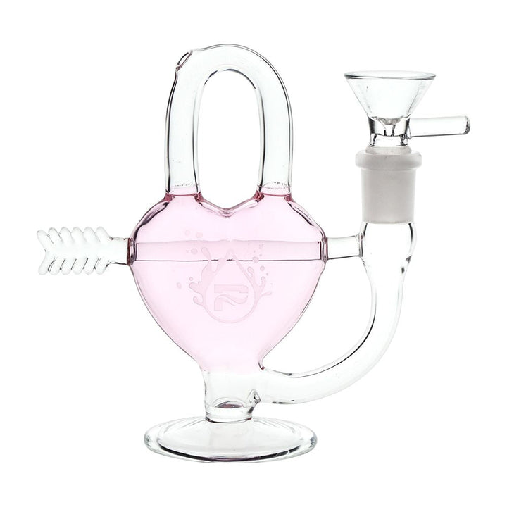 Pulsar Arrow Heart Glass Water Pipe - 5" / 14mm F by Gift Guru | BDDbrands