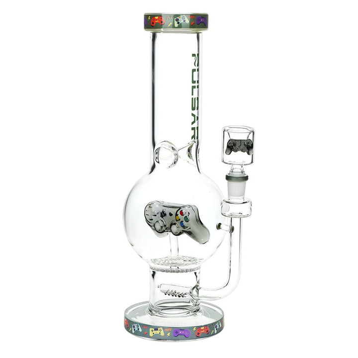 Game Time Bubble Base Glass Water Pipe - 12.5"