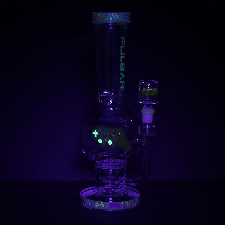 Game Time Bubble Base Glass Water Pipe - 12.5"