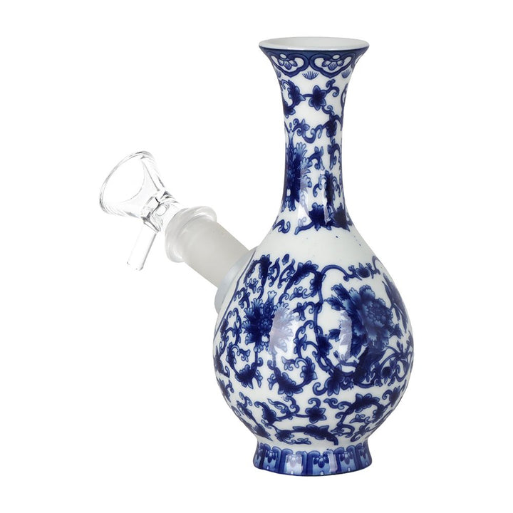 SeshGear Chinese Vase Ceramic Water Pipe -  5.75" / 14mm F / Bubble Base