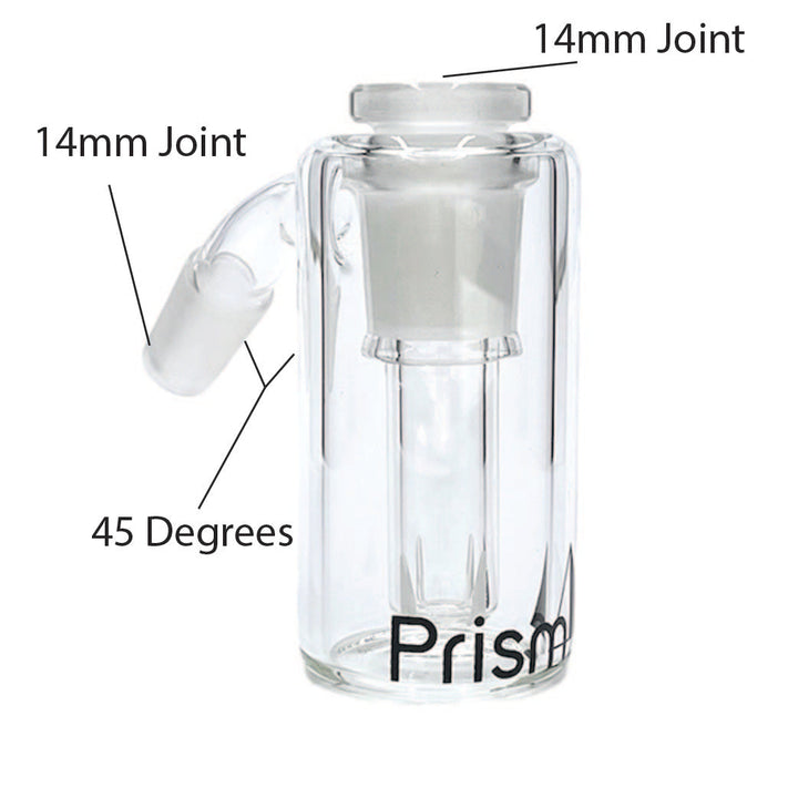 Prism Beaker & Straight Tube Base Ash Catcher