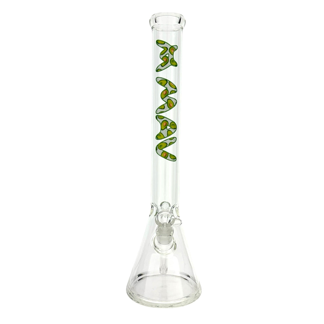 18" MAV Avocado Logo Beaker Bong by MAV GLASS | BDDbrands