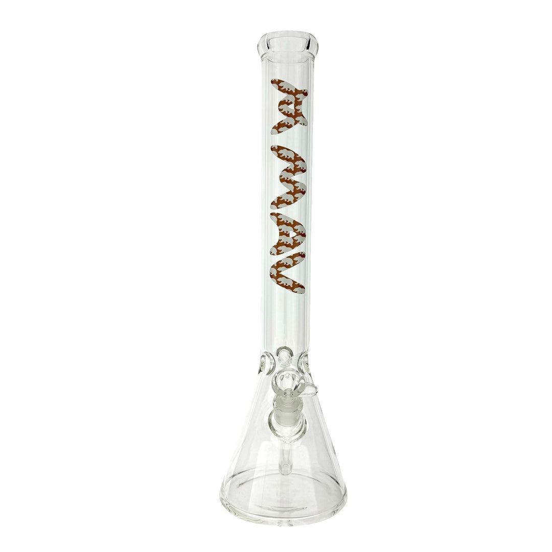 18" MAV Cali Bear Logo Beaker Bong by MAV GLASS | BDDbrands