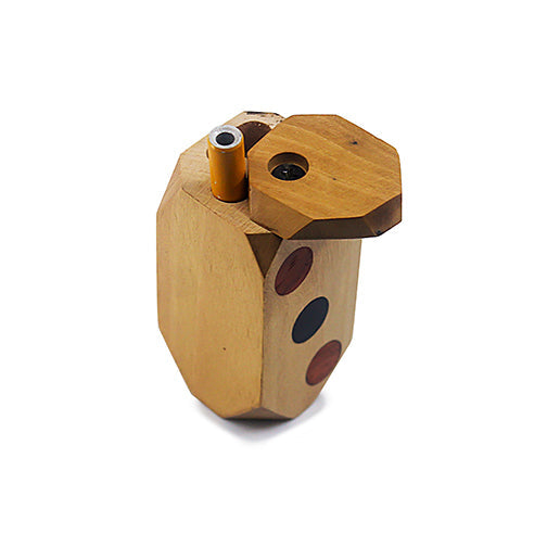 Handmade Wooden Dots Dugout w/ One Hitter