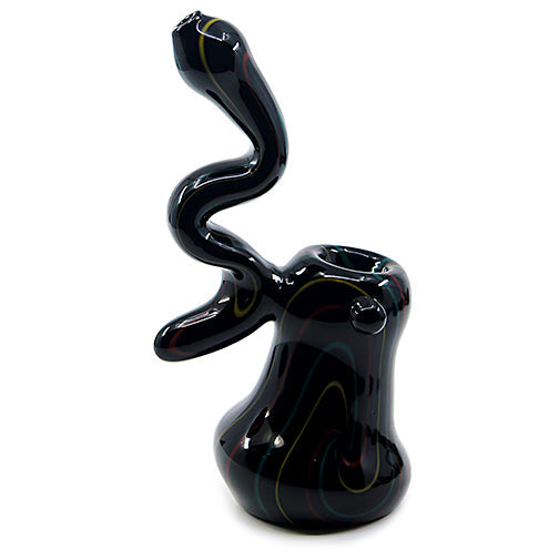 Glass Bubbler - Rasta Swirl Bubbler (6")