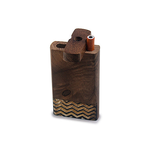 Handmade Wooden Wave Pattern Dugout w/ One Hitter