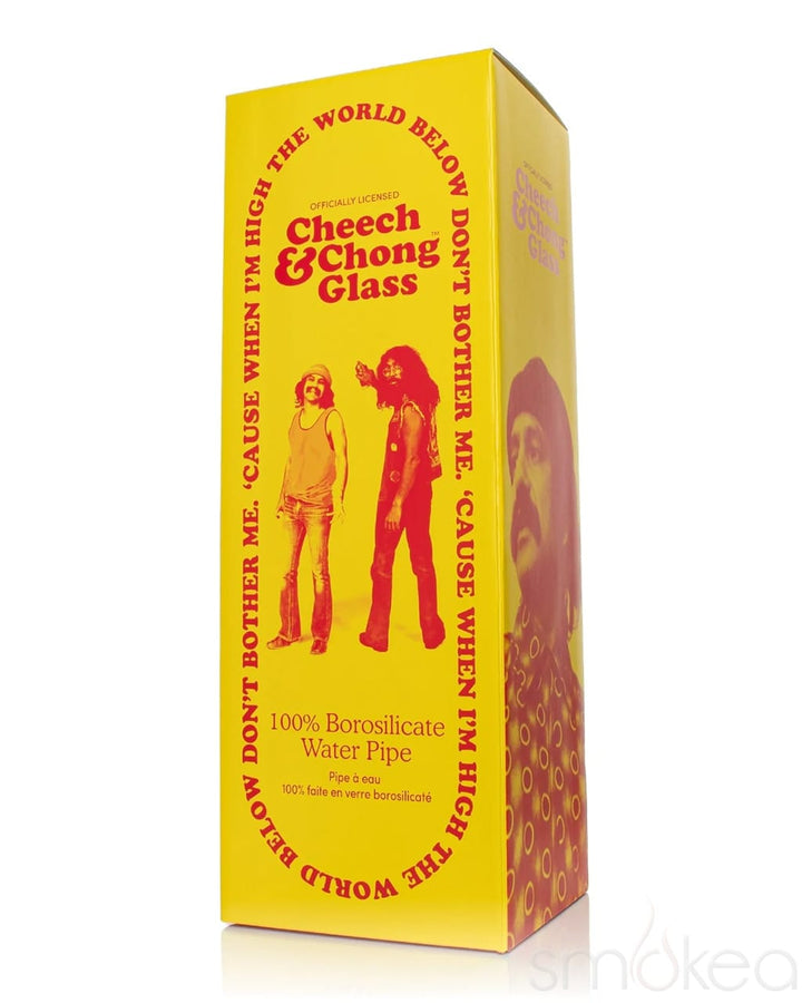 Officially licensed Cheech & Chong Glass retail packaging box for Power to the Flower borosilicate water pipe