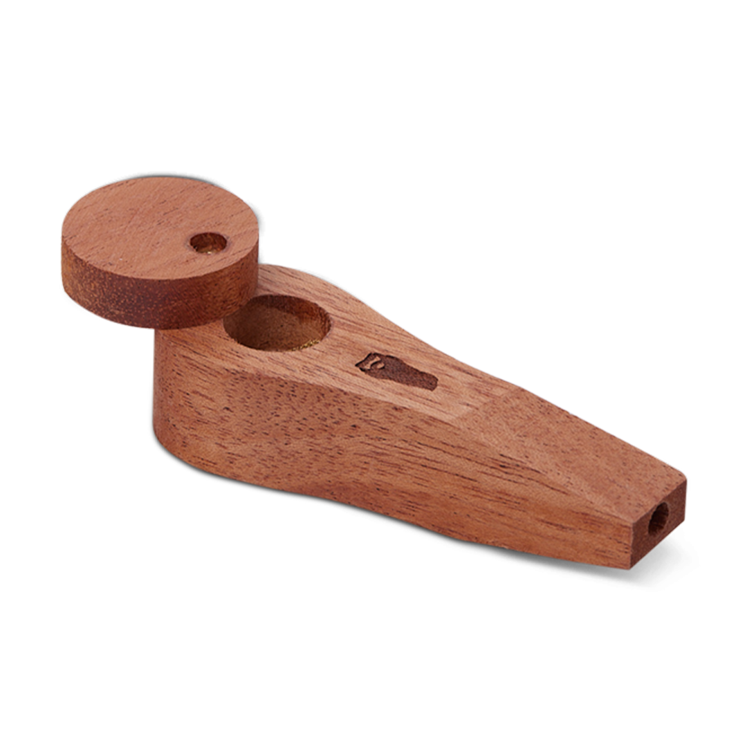 Bearded Circle Wood Pipe with Lid - view 3 | BDDbrands