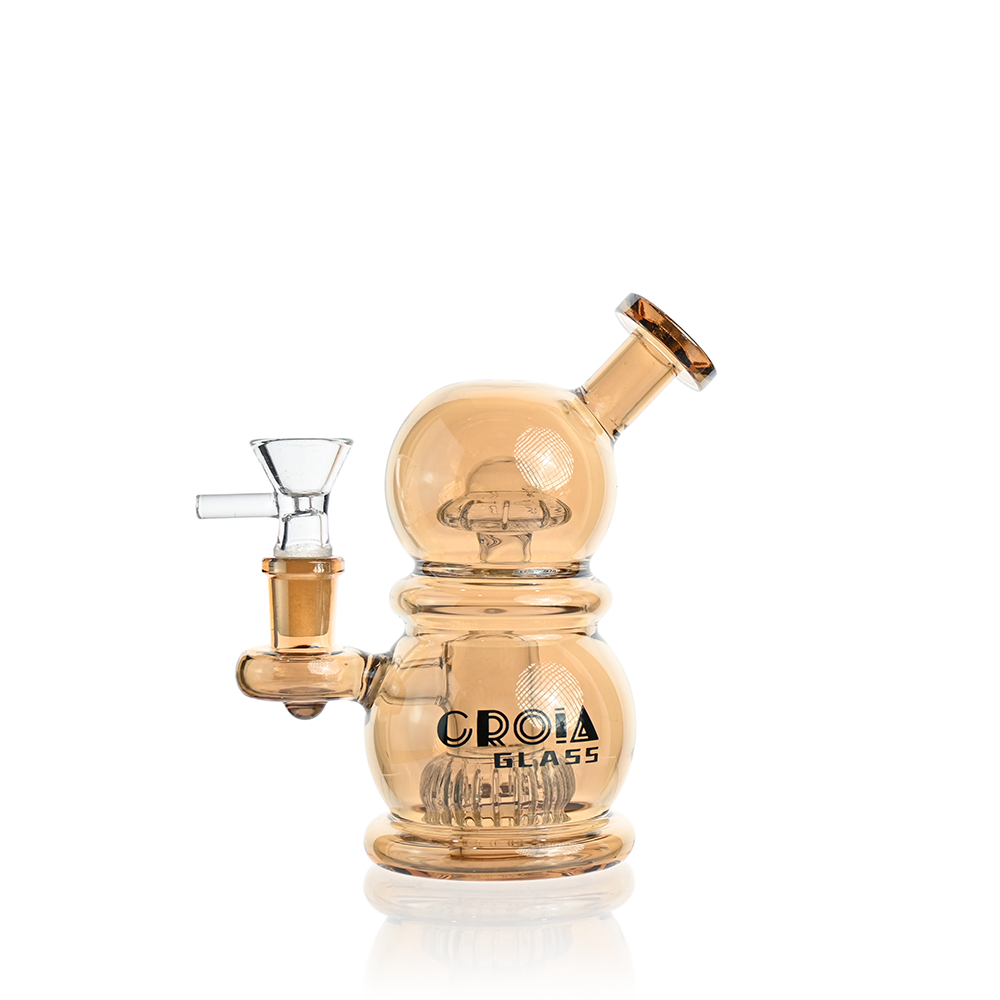 6" Mini Egg Dab Rig with Crown Perc | Croia Glass by Croia Glass | BDDbrands