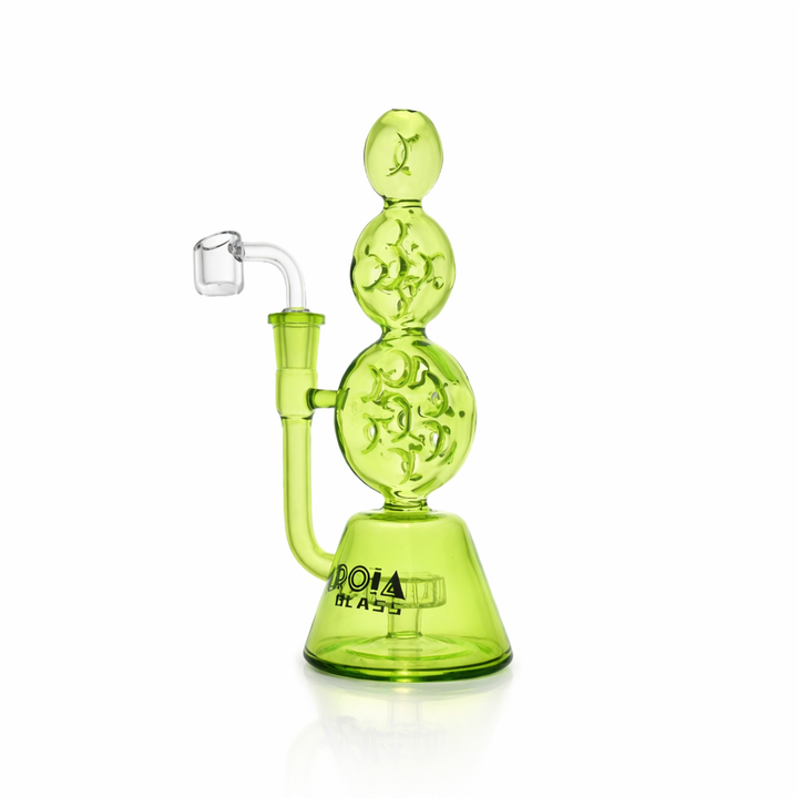 8" Triple Stack Swiss Perc Recycler Dab Rig | Croia Glass - view 7 | BDDbrands