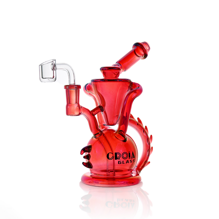 10" Dragon Spine Recycler Dab Rig | Croia Glass - view 8 | BDDbrands