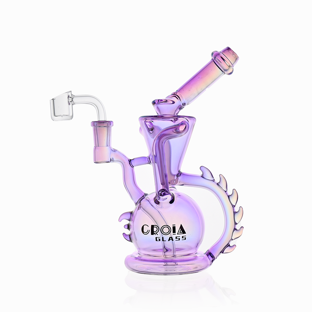 10" Dragon Spine Recycler Dab Rig | Croia Glass - view 6 | BDDbrands