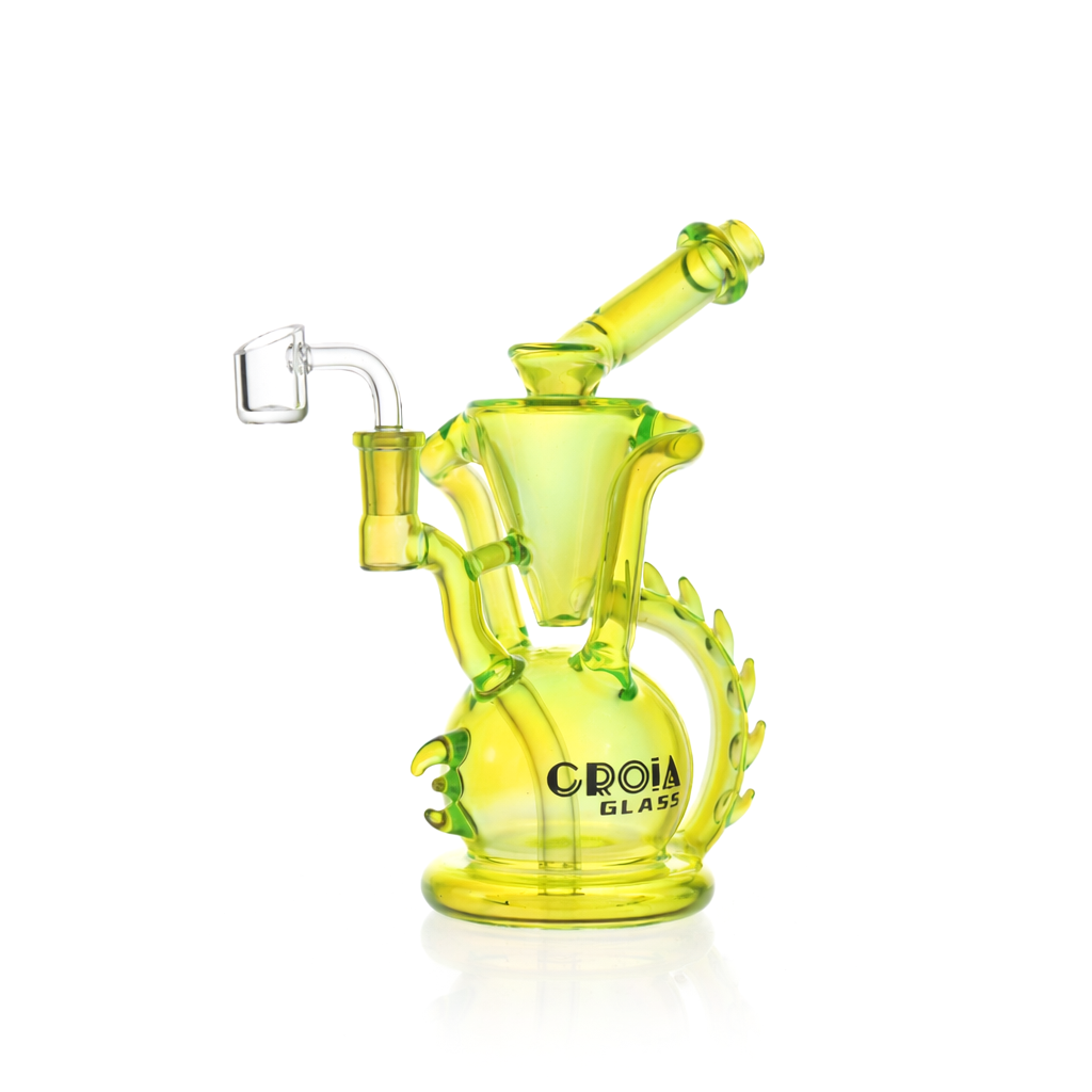 10" Dragon Spine Recycler Dab Rig | Croia Glass - view 9 | BDDbrands