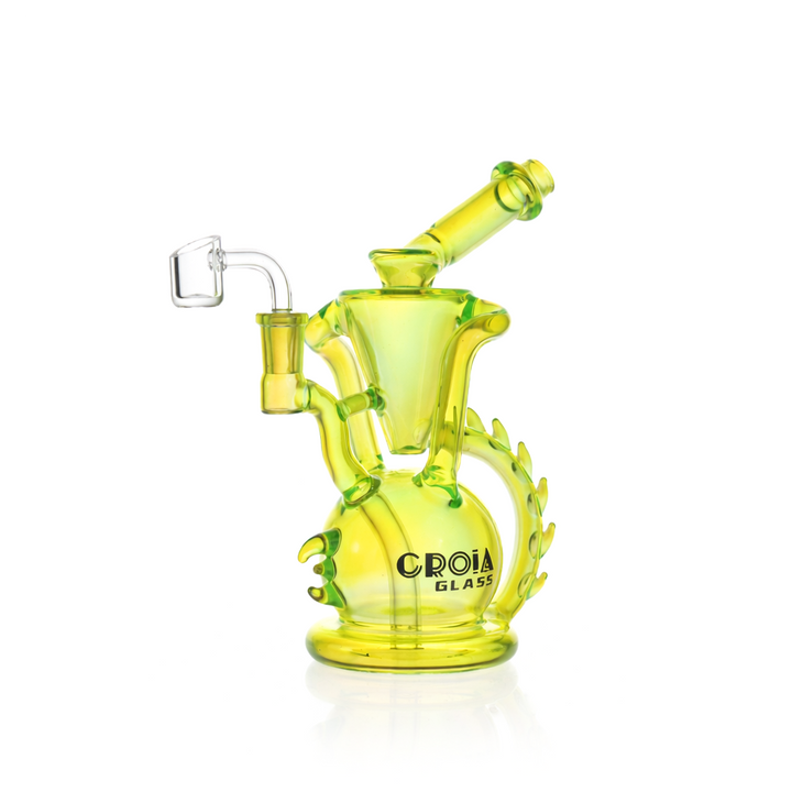 10" Dragon Spine Recycler Dab Rig | Croia Glass - view 9 | BDDbrands