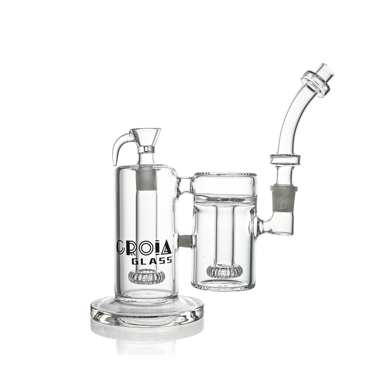 10" Dual-Chamber External Recycler Bong | Croia Glass by Croia Glass | BDDbrands
