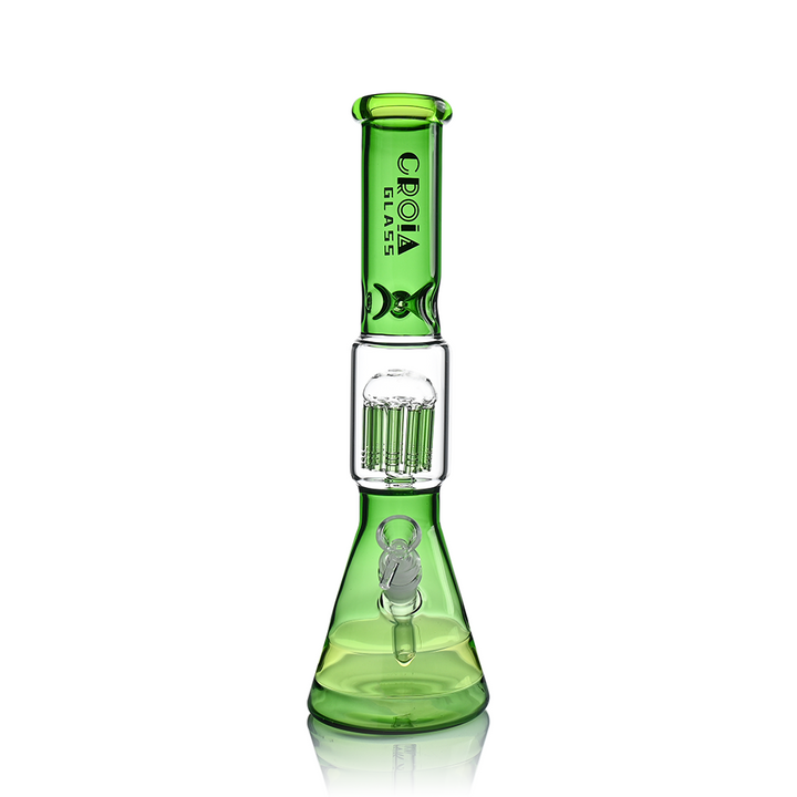15" Beaker Bong with Tree Perc and Ice Catcher | Croia Glass - view 7 | BDDbrands