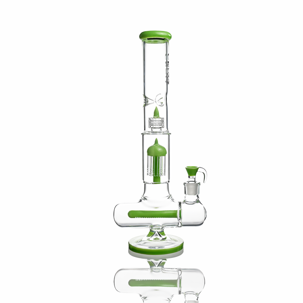 17" Triple Perc Scientific Glass Bong | Croia Glass by Croia Glass | BDDbrands